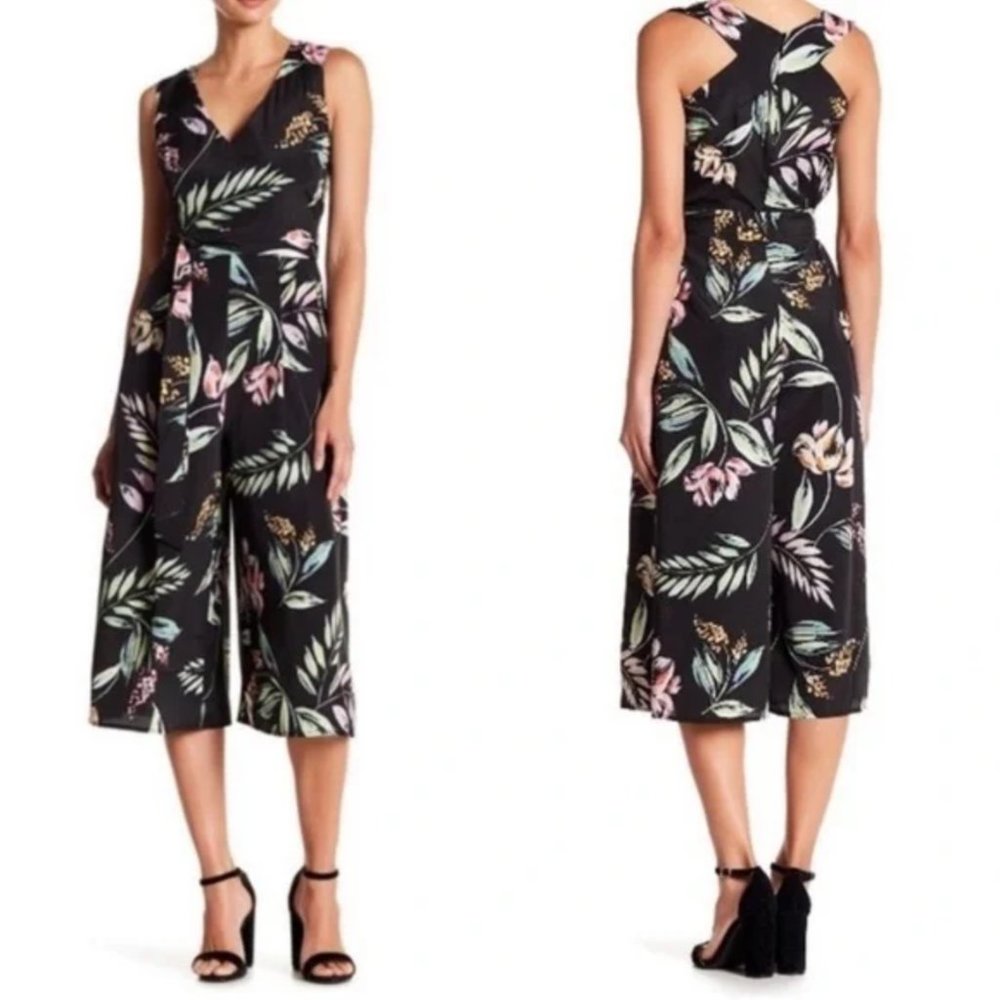 Vince Camuto Tropical Wide Leg Jumpsuit